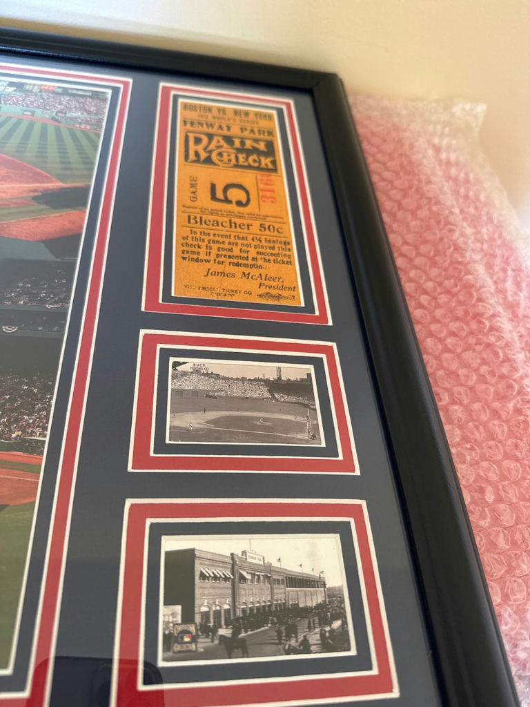 Fenway Park 100th Anniversary Framed Memorabilia - image 3 of 4