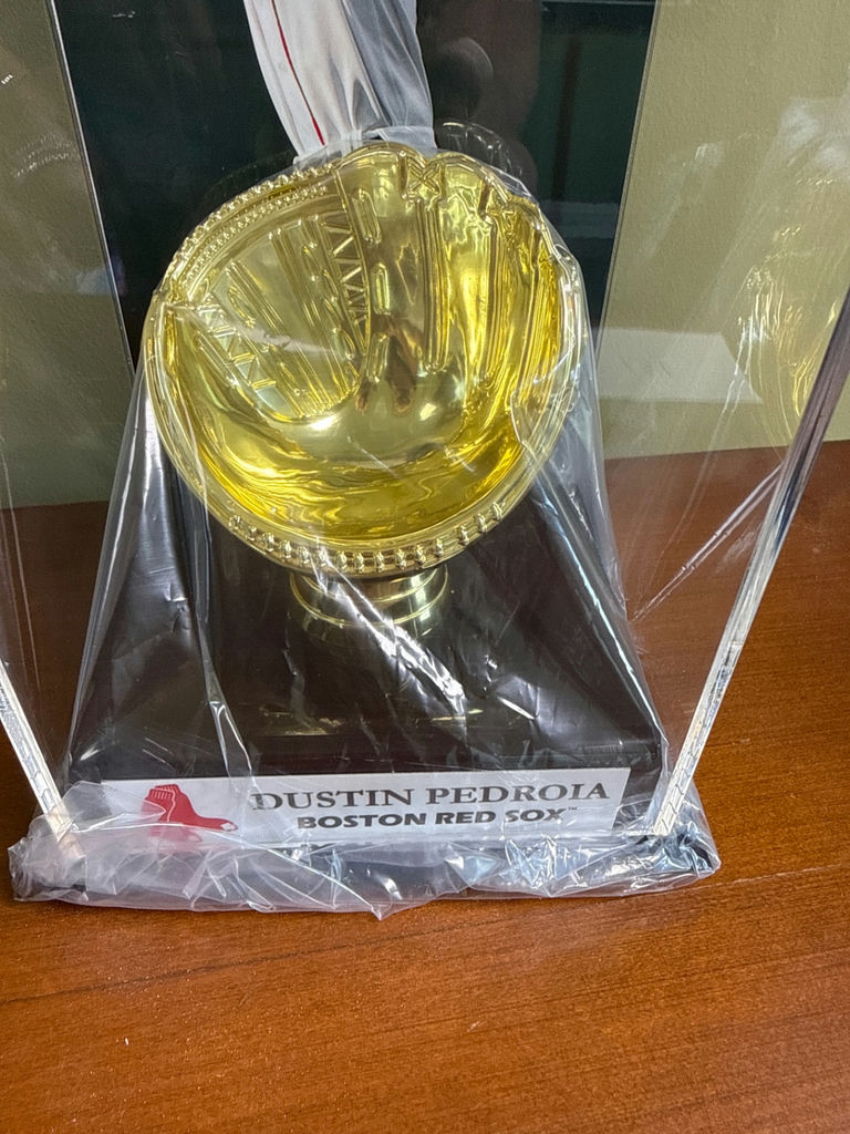 Dustin Pedroia Boston Red Sox Trophy with Fanatics Authentic Item - image 3 of 4