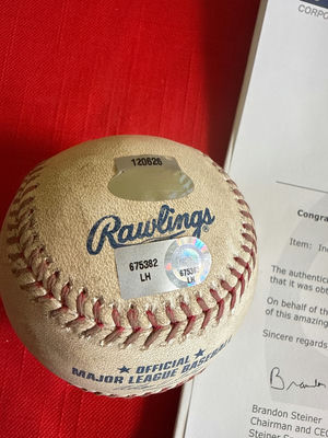 Rawlings Official MLB Baseball with Steiner Memorabilia Certificate - Image 1 of 2