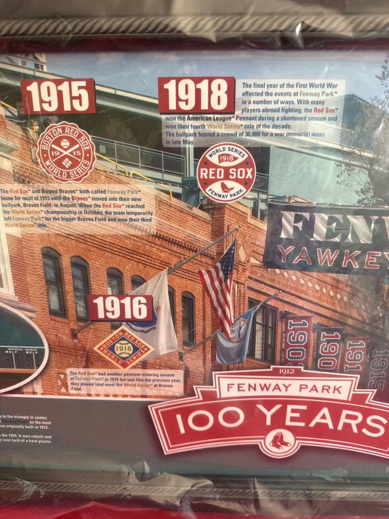 Fenway Park 100 Years commemorative framed collage - image 3 of 5