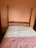 Wooden four-poster bedframe only  - thumbnail 3 of 3
