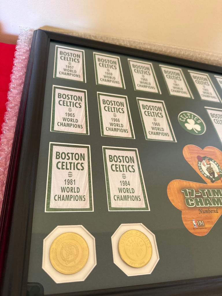 Boston Celtics 17-Time NBA Champions Championship Memorabilia Framed Display - image 3 of 5