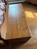 Wooden storage bench with hinged lid - thumbnail 1 of 4