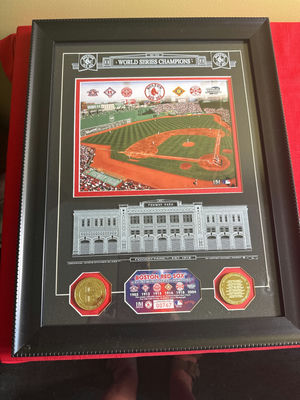 Framed Fenway Park Commemorative Collage - Image 1 of 2