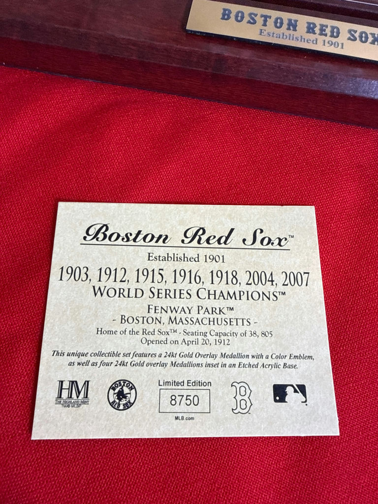 Boston Red Sox World Series Champions Coin Display - image 2 of 3