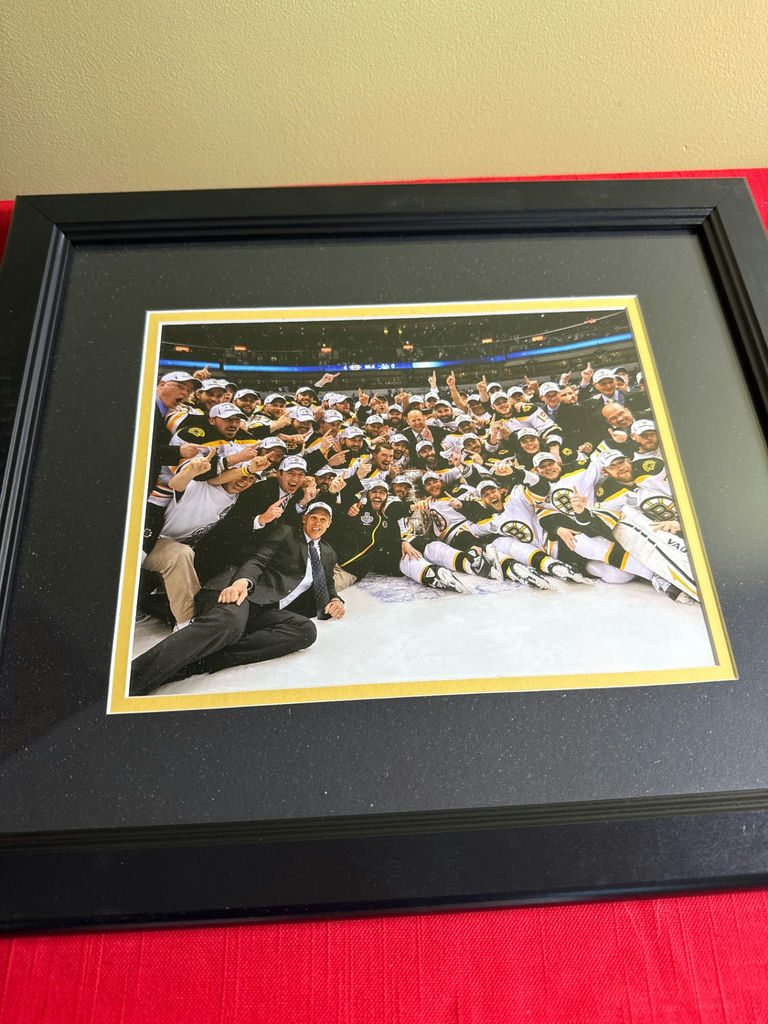 Framed bruins NHL hockey team photo - image 1 of 3