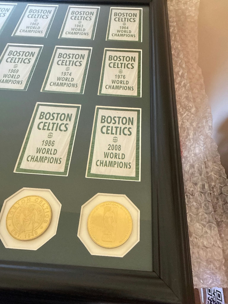 Boston Celtics 17-Time NBA Champions Championship Memorabilia Framed Display - image 4 of 5