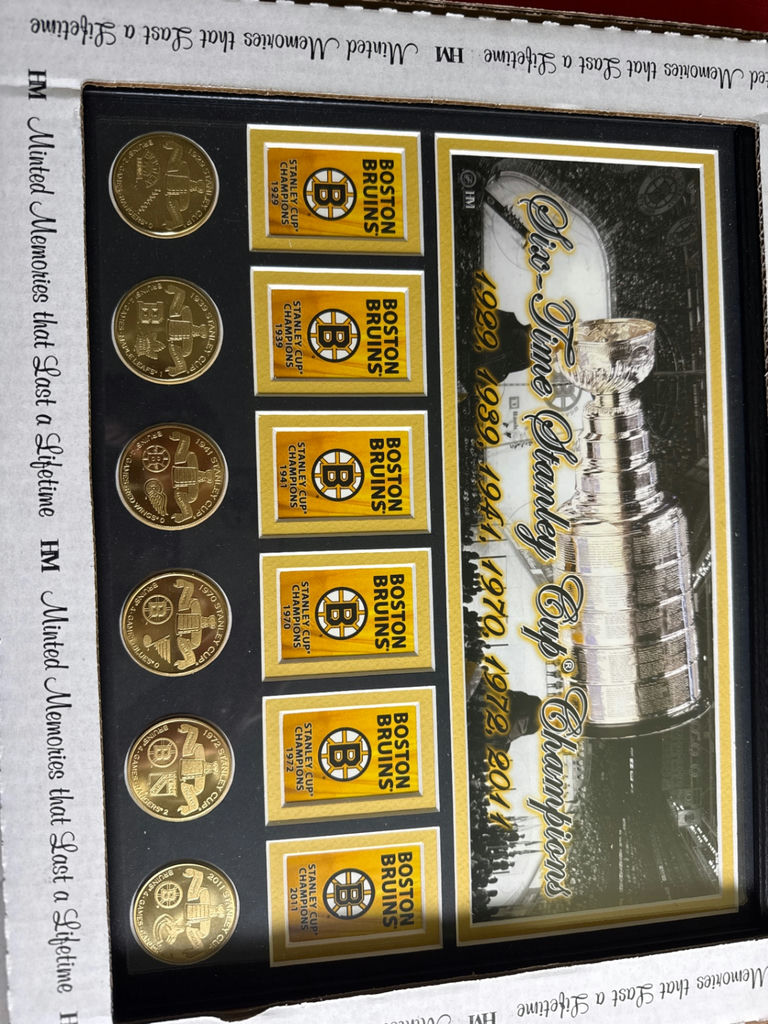 Boston Bruins Six-Time Stanley Cup Champions Commemorative Frame - image 3 of 3