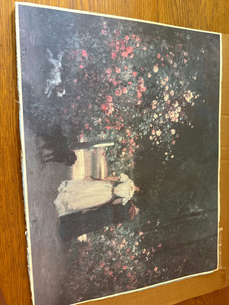 Constant Troyon - Couple in a rose garden - image 2 of 3