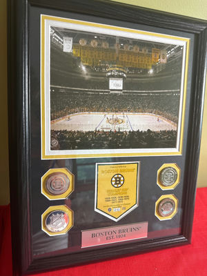 Boston Bruins Stanley Cup Champions commemorative framed display - Image 1 of 5