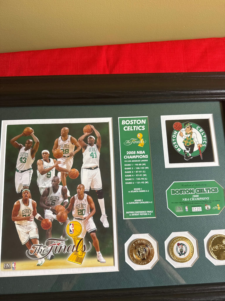 Boston Celtics 2008 NBA Finals Championship Memorabilia Framed Display - image 2 of 4
