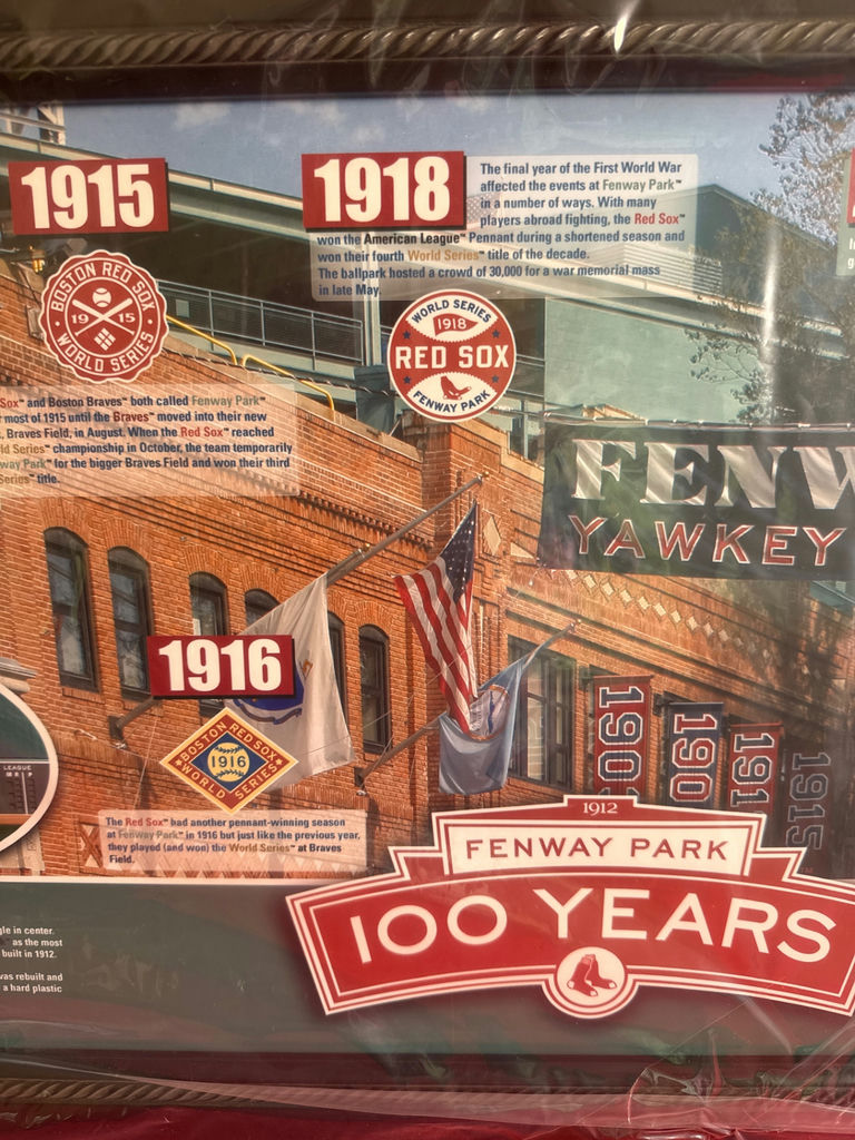 Fenway Park 100 Years commemorative collage - image 3 of 4