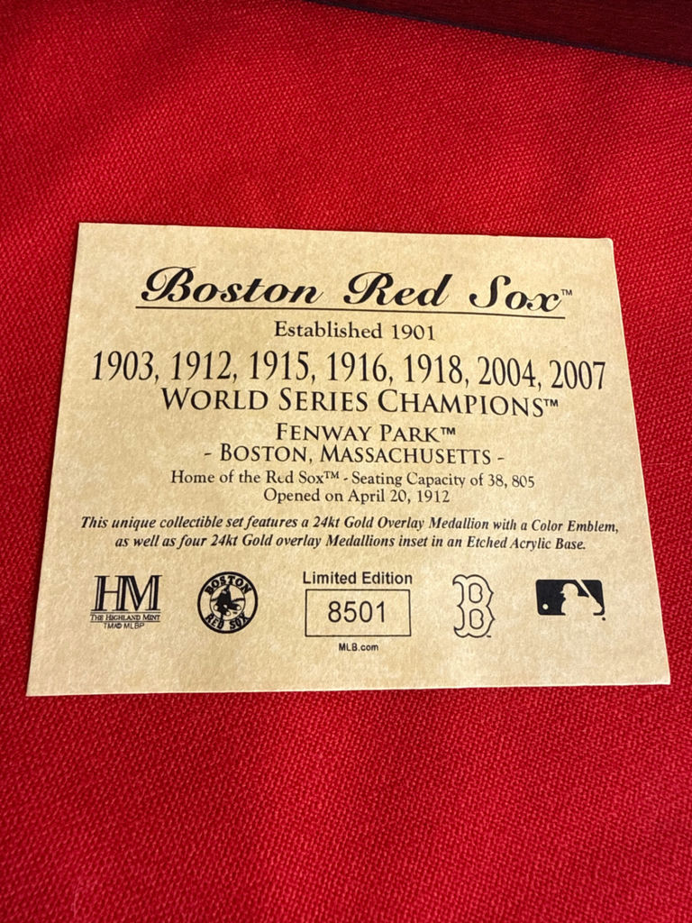 Boston Red Sox World Series Champions Commemorative Coin Set - image 3 of 3