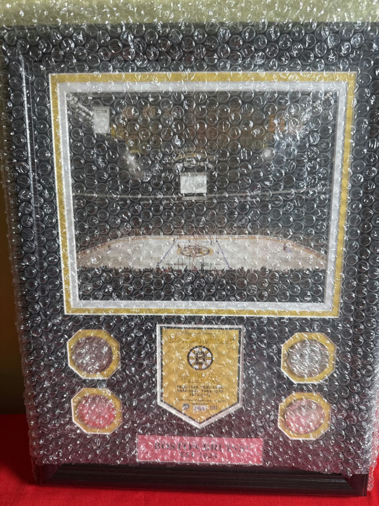Boston Bruins Stanley Cup Champions Plaque with Medallions - image 1 of 5