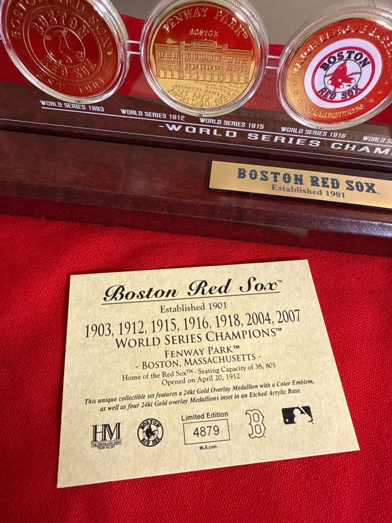 Boston Red Sox World Series Champions Medallion Set Display - image 2 of 3