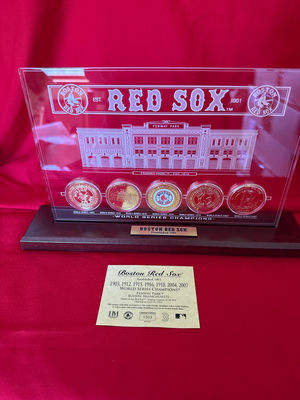 Boston Red Sox World Series Champions Coin Display - Image 1 of 3