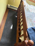 Wooden bed frame with spindle headboard and footboard - thumbnail 3 of 3