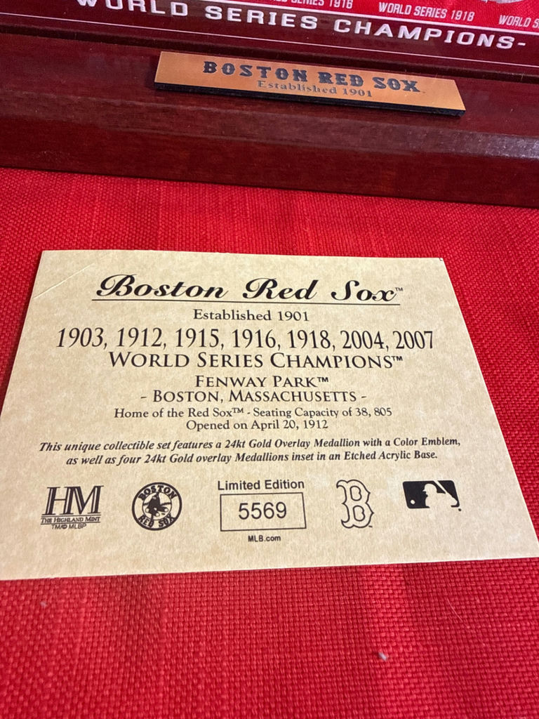 Boston Red Sox World Series Champions Medallion Set - image 2 of 3