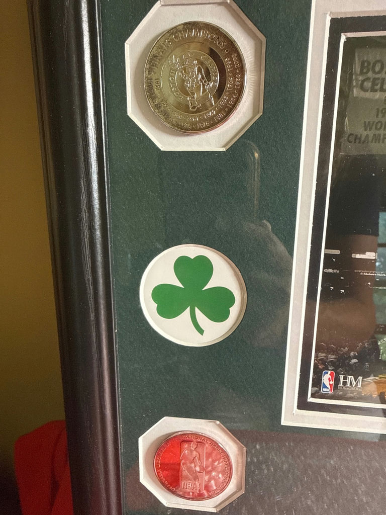 Boston Celtics Championship Framed Memorabilia Display - image 3 of 4