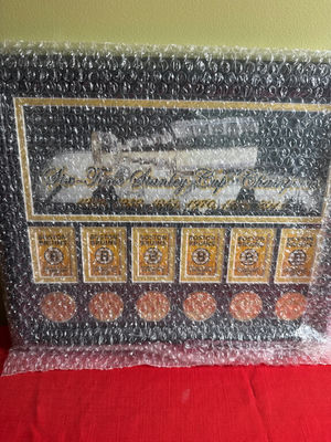 Boston Bruins Six-Time Stanley Cup Champions framed memorabilia - Image 1 of 3