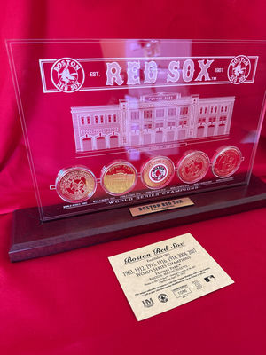 Boston Red Sox World Series Champions Medallion Set - Image 1 of 3