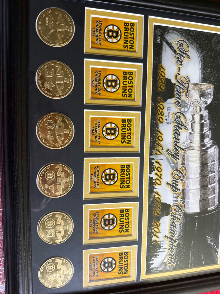 Boston Bruins Six-Time Stanley Cup Champions framed memorabilia - image 3 of 3