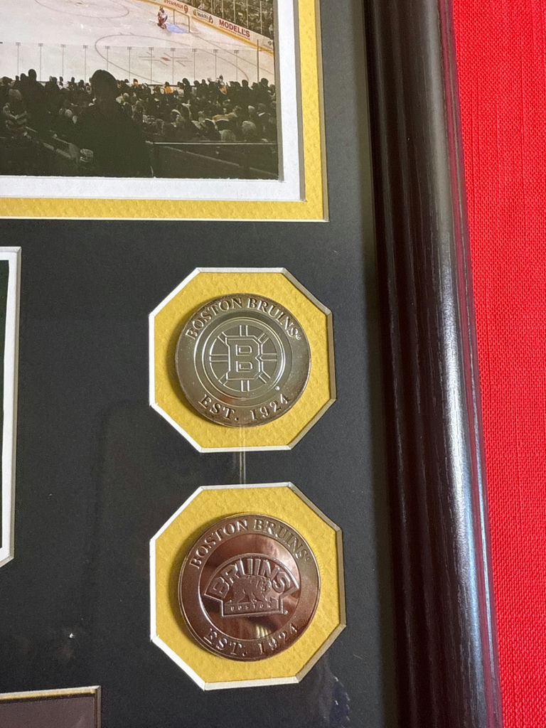 Boston Bruins framed Stanley Cup Champions memorabilia - image 4 of 5
