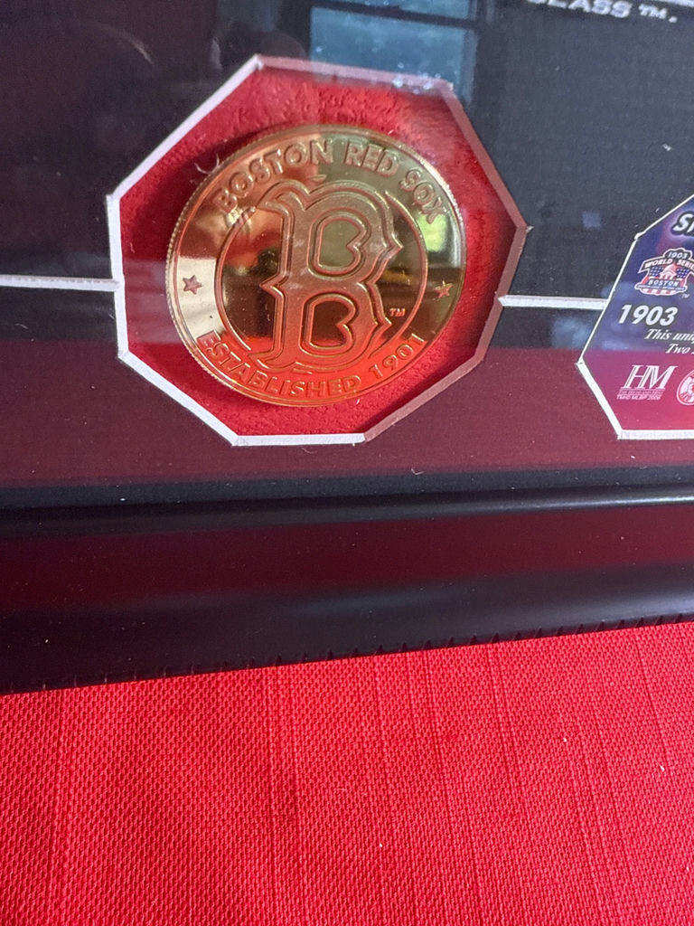 Boston Red Sox World Series Champions framed collage with Fenway Park illustration and commemorative coins - image 5 of 5