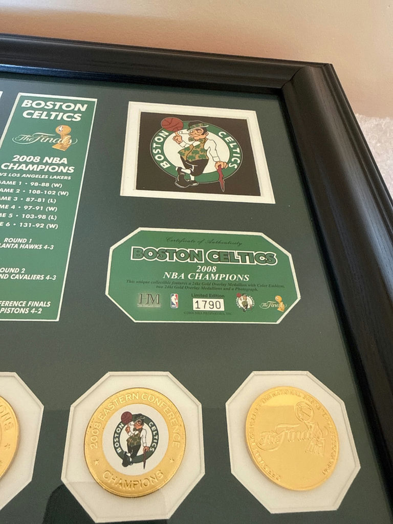 Boston Celtics Finals Framed Memorabilia with Medallions - image 3 of 3
