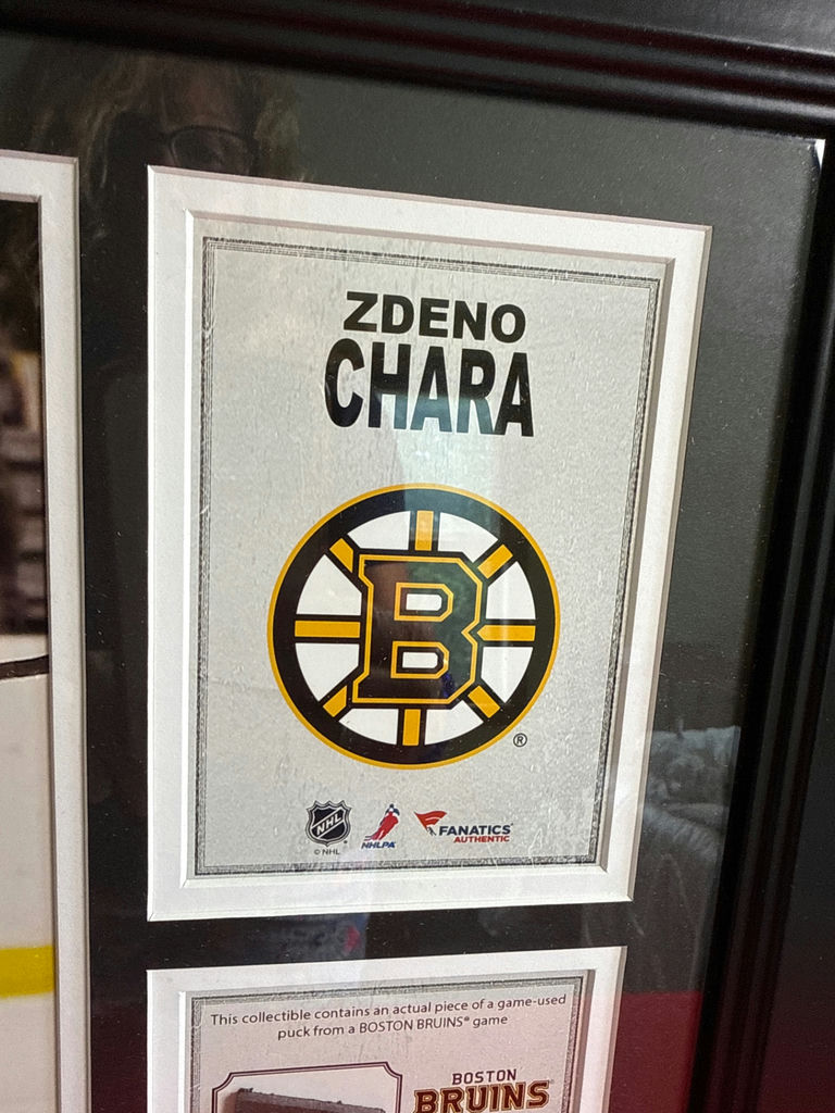 Framed Boston Bruins Zdeno Chara memorabilia collage - image 2 of 4