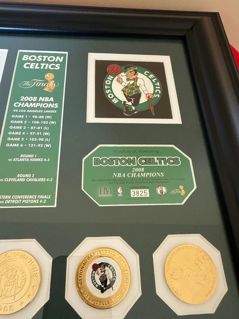 Boston Celtics Finals Memorabilia Framed Collage - image 3 of 3