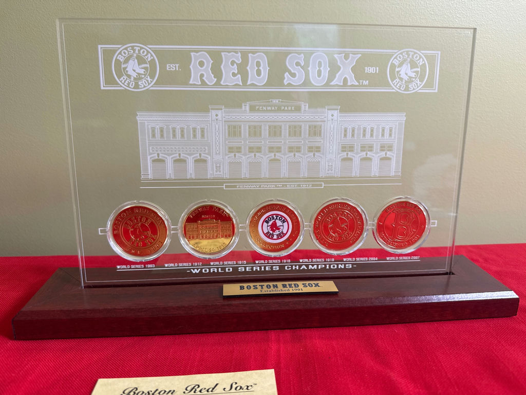 Boston Red Sox World Series Champions Coin Set in Display Case - image 3 of 3