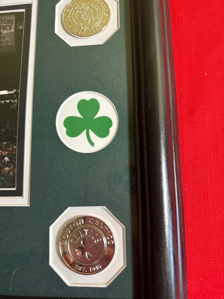 Boston Celtics Championship Memorabilia Framed Display - image 5 of 5