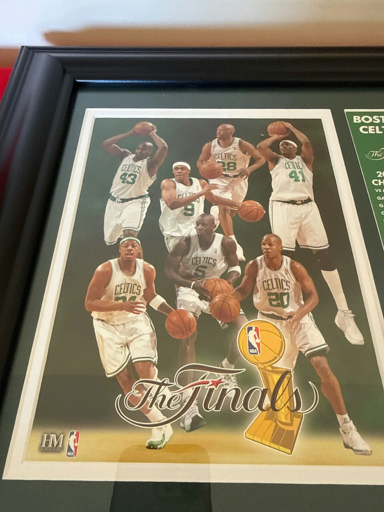Boston Celtics Finals Memorabilia Framed Collage - image 2 of 3