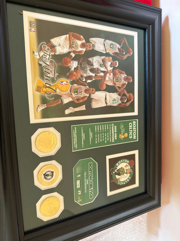 Boston Celtics Finals Framed Memorabilia with Medallions - image 1 of 3