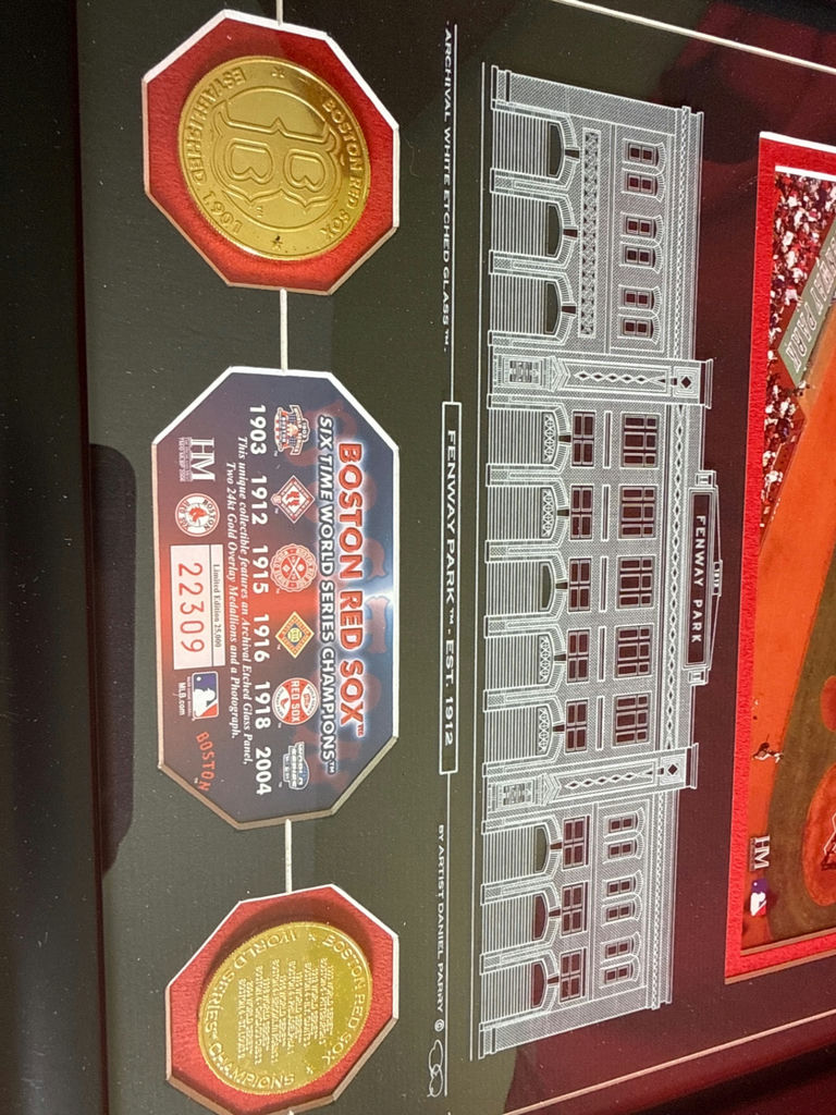 Framed Boston Red Sox World Series Champions Memorabilia - image 2 of 3