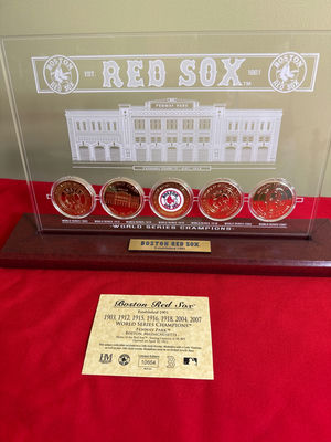 Boston Red Sox World Series Champions Coin Display - Image 1 of 3