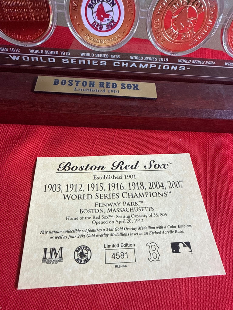Boston Red Sox World Series Champions Medallion Set - image 2 of 3