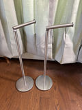 Pair of stainless steel toilet paper holder stanchion posts - thumbnail 1 of 1