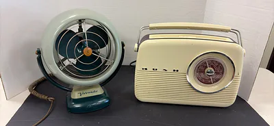 Vintage Radio and Fan - Image 1 of 14