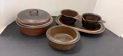 MCM Stoneware Serving Dishes - Image 1 of 9