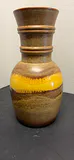 Vintage Brown and Yellow Ceramic Vase - thumbnail 5 of 8