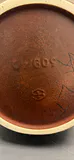 Vintage Brown and Yellow Ceramic Vase - thumbnail 6 of 8