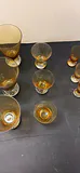 MCM Amber Glass Stemware Set - thumbnail 3 of 6
