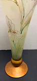 Vintage Hand-Painted Frosted Glass Vase - thumbnail 3 of 8