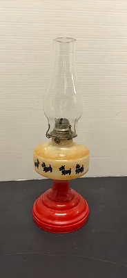 Vintage Scotty Dog Oil Lamp - Image 1 of 8