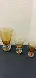 MCM Amber Glass Stemware Set - thumbnail 5 of 6