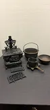 Cast Iron Miniature Stove and Cookware Set - thumbnail 1 of 11
