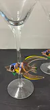 Martini Glasses with Glass Fish - thumbnail 4 of 7