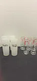 Vintage Frosted and Clear Drinking Glasses - thumbnail 1 of 11